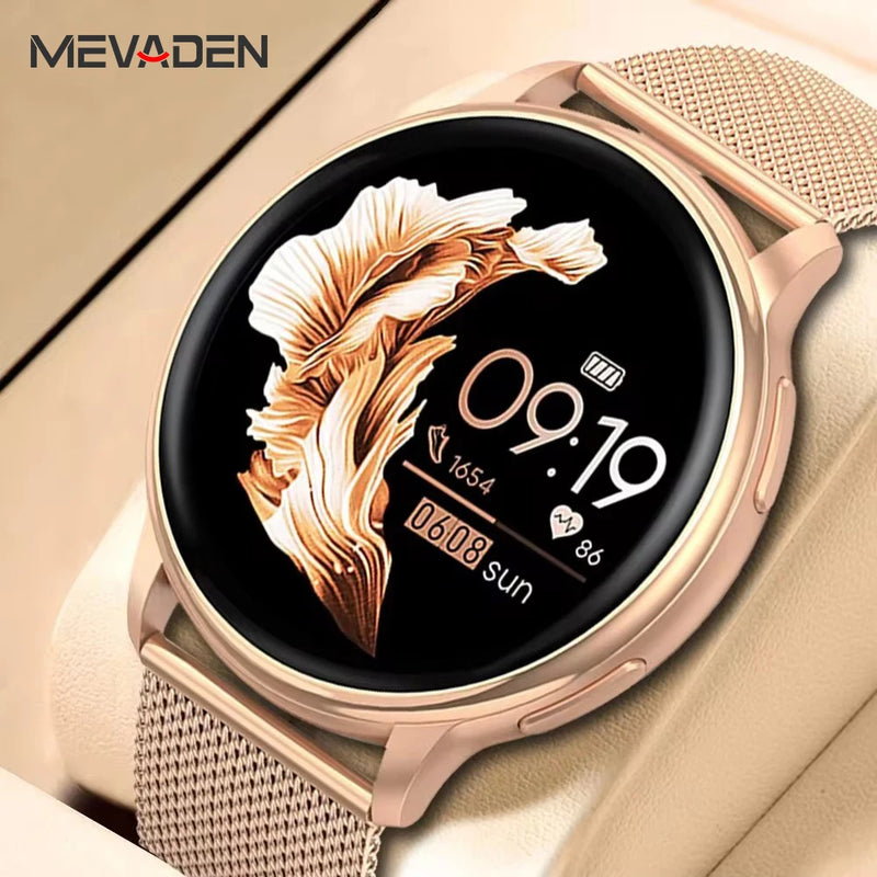 Smartwatch MEVADEN Y22 – Chamadas Bluetooth, Monitoramento Fitness e Saúde, Mostrador Personalizado, Compatível com Android e iOS