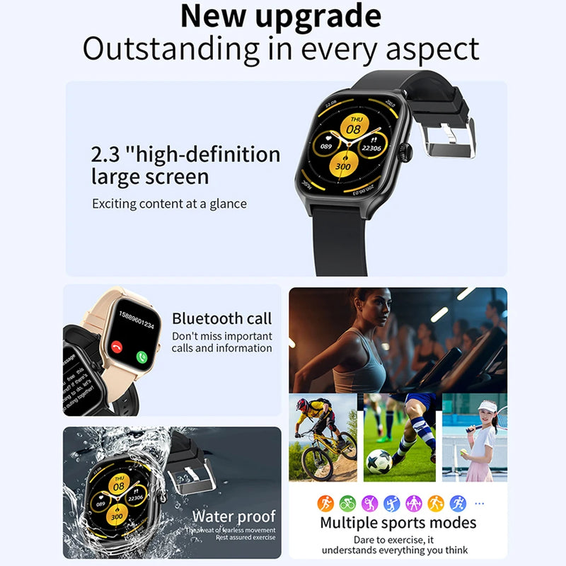 Smartwatch GTS 1.77" – Tela Touch, Chamadas Bluetooth, Esportivo e Multidial